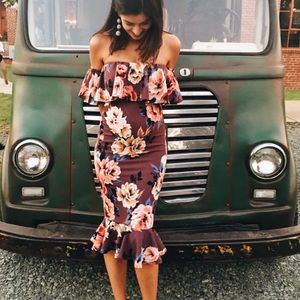 Floral Vici midi dress